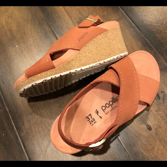 Birkenstock Samira Rivets wedges sandals NWOT - Picture 8 of 16